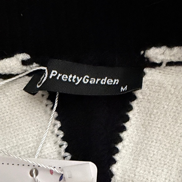 Black and White Striped Women's Sweater - Picture 3 of 5